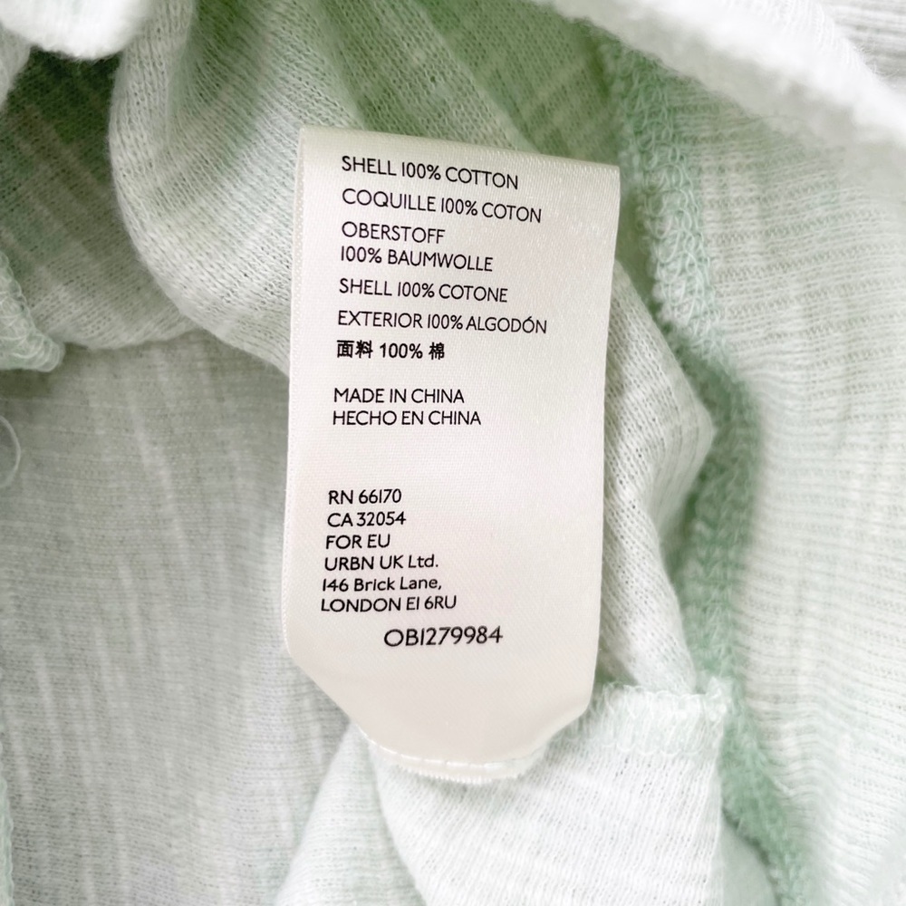 Anthropologie Light Green Asymmetrical Long Sleeve Pullover Top Size Medium - Picture 12 of 12